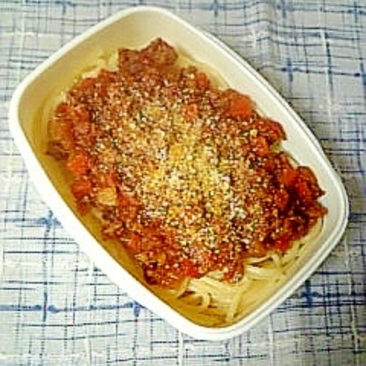 ☆ミートソーススパゲティー弁当☆